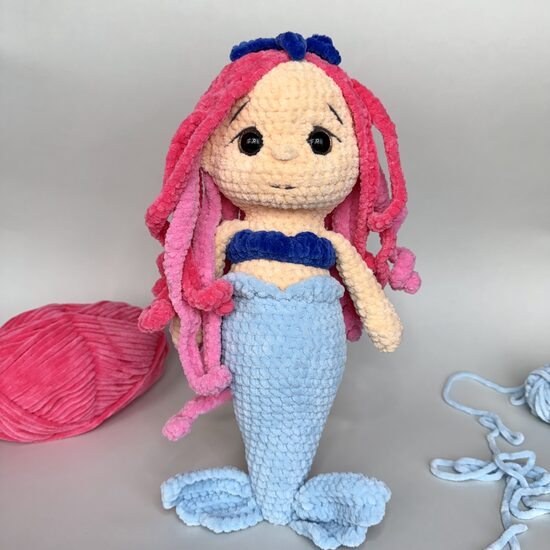 Tamborēta plīša nāriņa 36cm